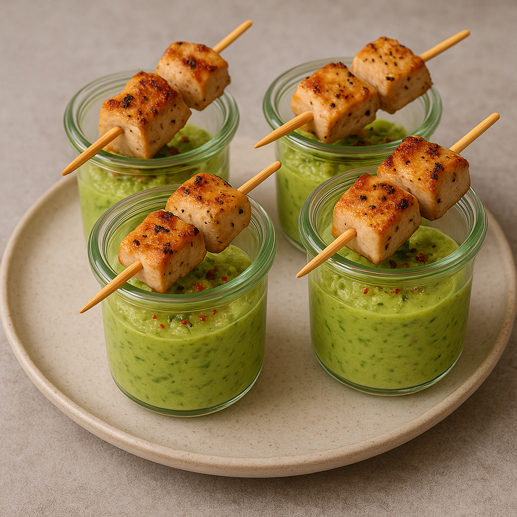 Hähnchen auf Cuacamole
